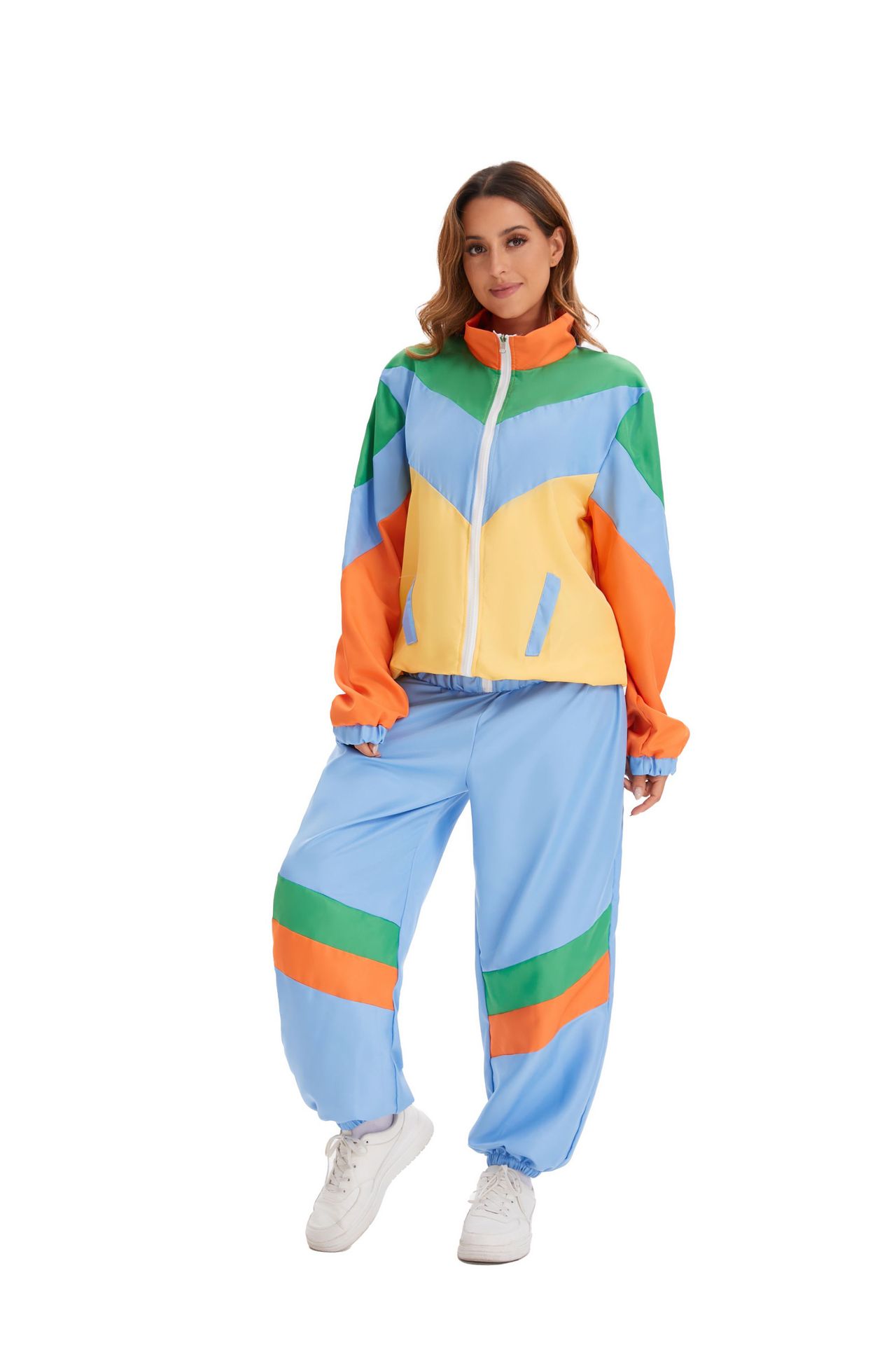 80s Vintage Hip Hop Tracksuit Halloween Retro Costume Fashion Sportswear